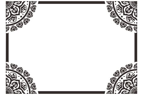 Mandala Border PNGs for Free Download