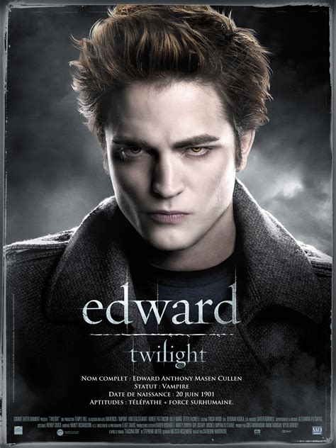 Fiche Edward Cullen World Of Twilight