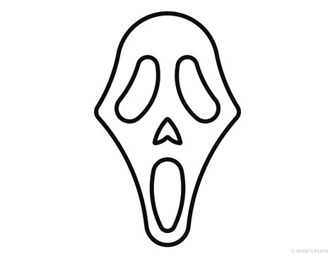 Scream Pumpkin Carving Stencil (FREE PRINTABLE)