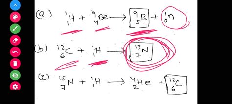 Identify X In The Following Nuclear Reactions A 1h 9be â†’ X N B 12c 1h â†’ X C