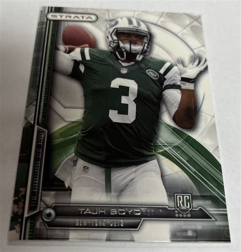 Topps Strata Football Rc Tajh Boyd New York Jets Ebay