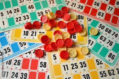 Loto Cartes Et Jetons Stock Photo Adobe Stock