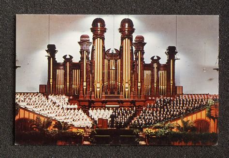 1960s Interior Mormon Tabernacle Choir Organ Temple Square Salt Lake City UT PC | eBay