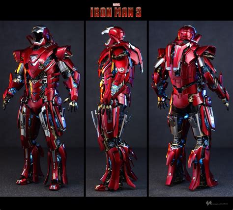 Hot Toys Iron Man MMS D MMS D Silver Centurion Armor Suit Up Version HotToys IronMan