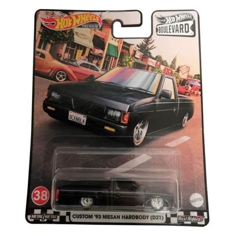 Mattel GRM09 Hot Wheels Premium Real Riders Boulevard Custom 93 Nissan Hardbody D21 No 38