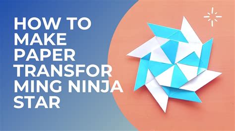 DIY Easy Paper Ninja Star How To Make Paper Transforming Ninja Star