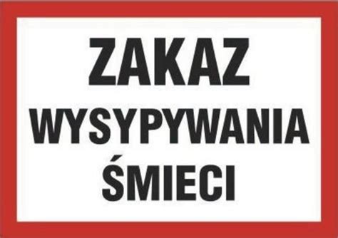 Topdesign Od Bc Fn Znak Zakaz Wysypywania Mieci Ceny I Opinie