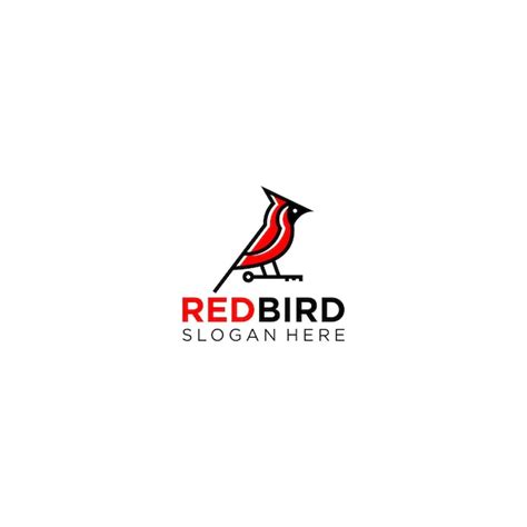 Premium Vector | Red bird logo design