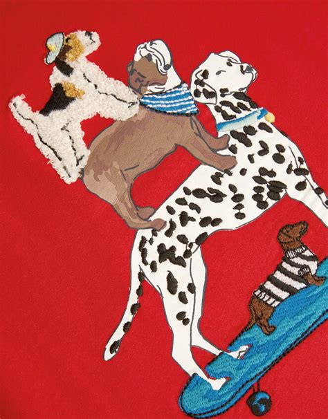 Dog Skateboard T-Shirt Red | Boys' Suits & Sets | Monsoon UK.