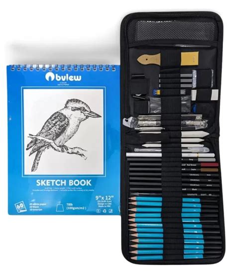 Professional Drawing 50PCS Sketching Pencil Book Art Set Kit