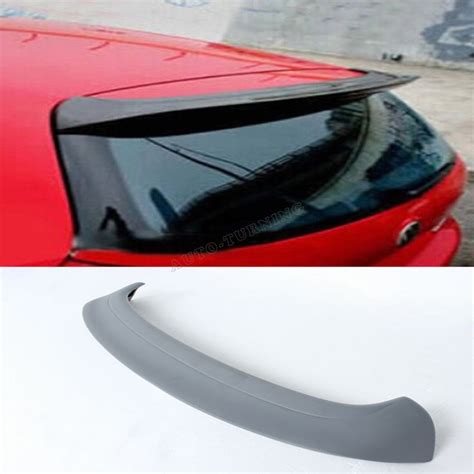 MK5 FRP Unpaited Gray Primer Car Roof Spoiler Lip Wing For VW Golf V