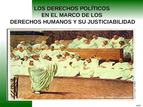 PPTX HDGF LOS DERECHOS POLÍTICOS EN EL MARCO DE LOS DERECHOS HUMANOS