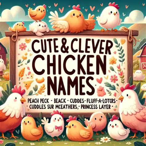 501 Funny Chicken Names Cluckin Hilarious Monikers Good Name