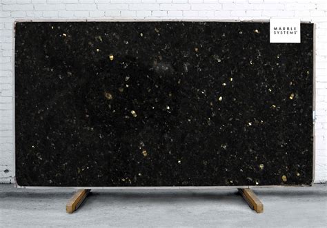 Black Galaxy Polished Granite Slab Random