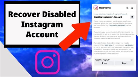 How To Recover Disabled Instagram Account Youtube