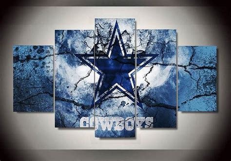 Dallas Cowboys 5 – Sport 5 Panel Canvas Art Wall Decor – Canvas Storm