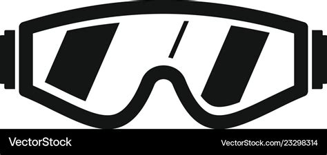 Safety Glasses Icon Simple Style Royalty Free Vector Image