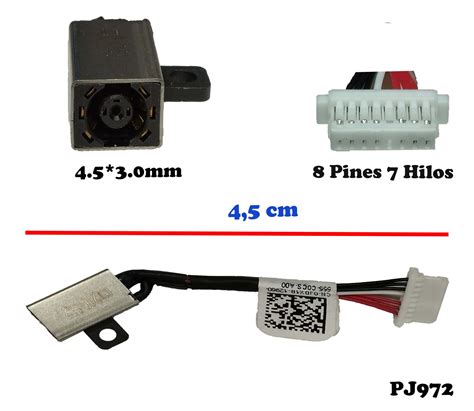 Dc Power Jack Pin Carga Dell Inspiron Serviclic