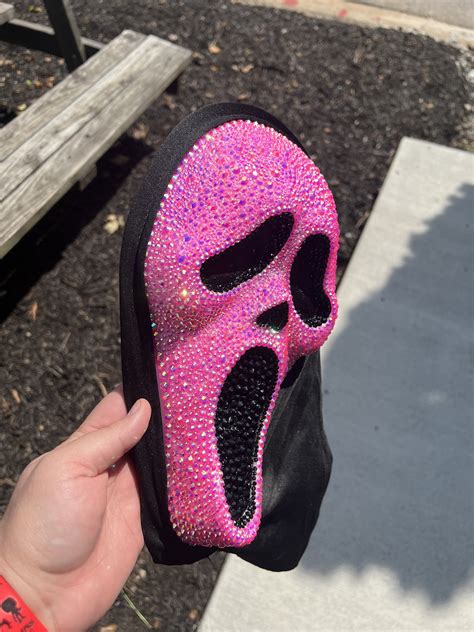 Bedazzled Scream Mask Etsy