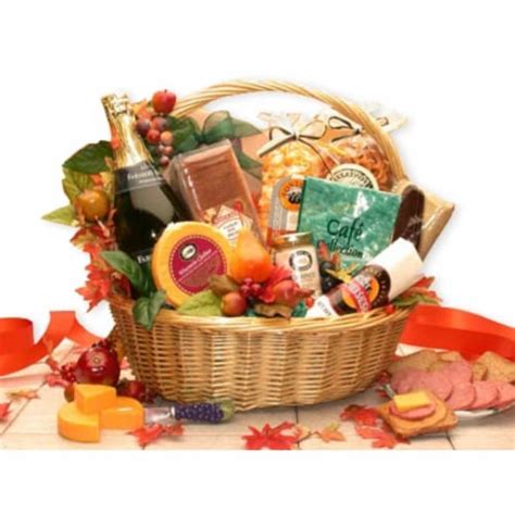 Gbds Thanksgiving Gourmet Gift Basket - Fall Gift Basket, One Basket ...