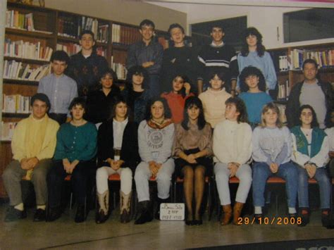 Photo de classe 2ème BEP Transport de 1988 Lycée Beau Site Copains d