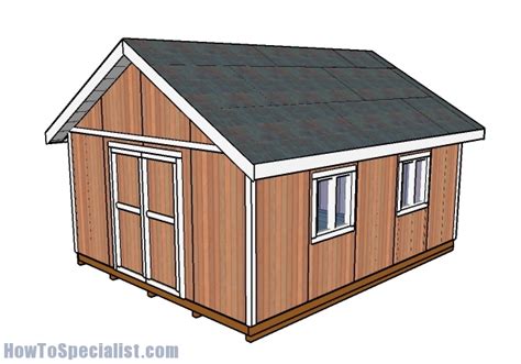 16x20 Shed Plans | HowToSpecialist - How to Build, Step by Step DIY Plans