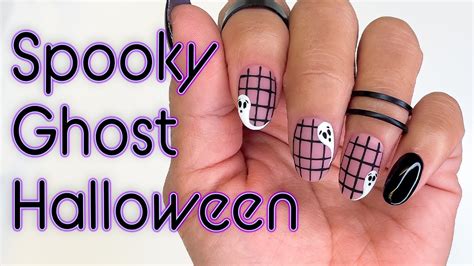 Spooky HALLOWEEN Nails Line Art Tutorial Halloween Nail Art De