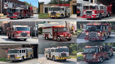 Firetrucks Ambulances Responding Compilation Best Of Sirens Youtube