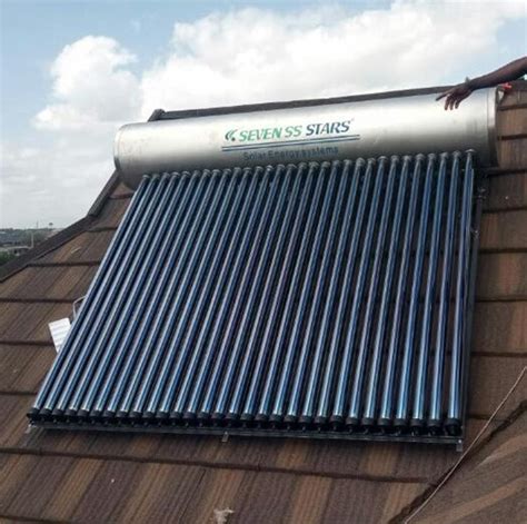 Seven Ss Stars Liters Non Pressurized Solar Water Heater Solar