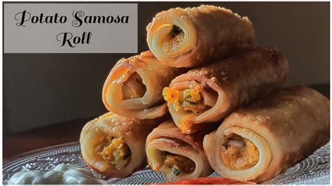 Potato Roll Samosa படடட ரல சமச Easy Potato Snacks Recipe