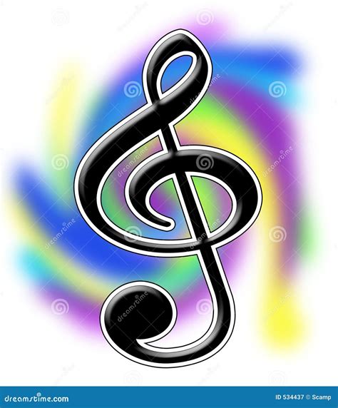 Treble Clef Illustration Stock Illustration Illustration Of Clef 534437