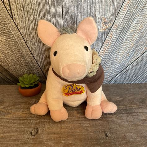 Vintage Babe And Friends Toy Babe Pig Plush With Mice Doll S Toy ORIGINAL Toy Stuffed