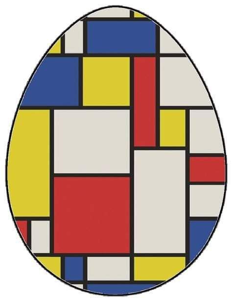 Pin Di Bru Pama Su Pasqua Idee Pasquali Mondrian Arte Di Bambino