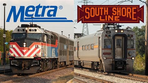 South Shore Line Interurban Street Running And Metra Commuter Rail