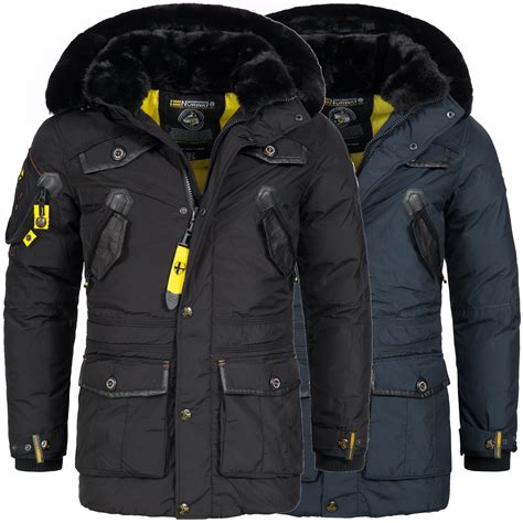 Geographical Norway Jacke Herren Winter Mantel Winterjacke Parka Luxus