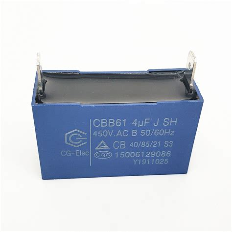 Cg 4UF 450V Cbb61 AC Motor Capacitors AC Single Phase China Single