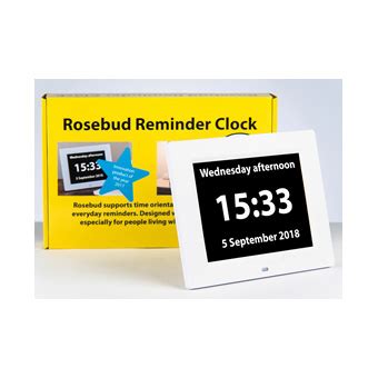 Rosebud Reminder Clock