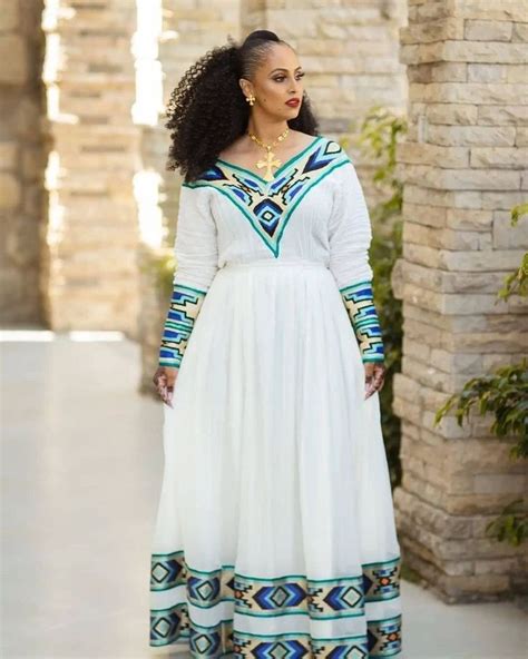 Shewa Amhara Dress Ethiopian Dress Ethiopian Clothing Blouse Casual