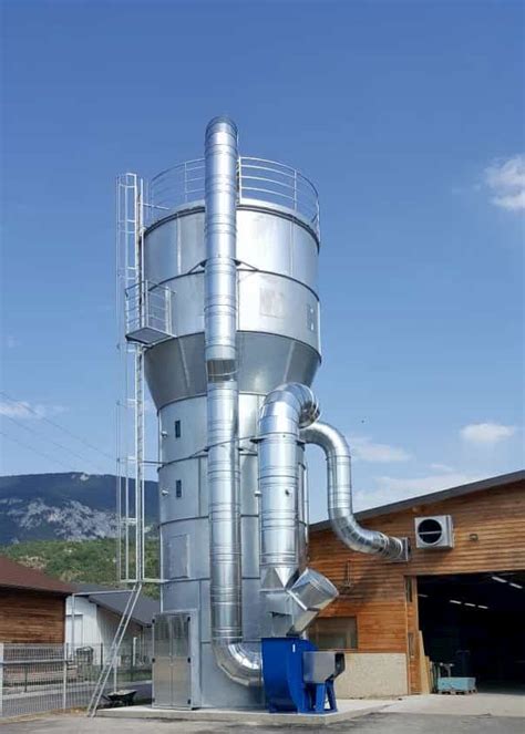 Suction Filtering Silo With Electromechanical Cleaning Of Filters Stv