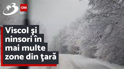 Viscol şi ninsori în mai multe zone din ţară Alina Şerban meteorolog