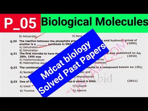 Mdcat Biology Past Paper Mcqs With Solution Mdcat Biology Preparation