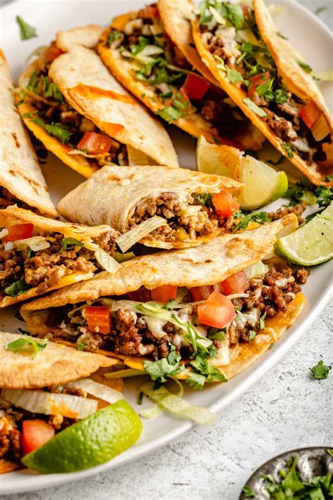 Crunchy Baked Beef Tacos The Defined Dish