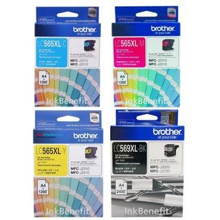 Brother LC569XL-BLACK, COLOR: LC565XL LC-565XL Cyan Magenta Yellow ...