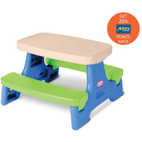 Little Tikes Easy Store Picnic Table Jr. | More Rewards