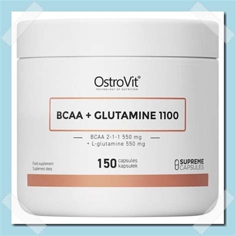 Supliment Alimentar OstroVit BCAA Glutamine 1100 150 Capsule EMAG Ro