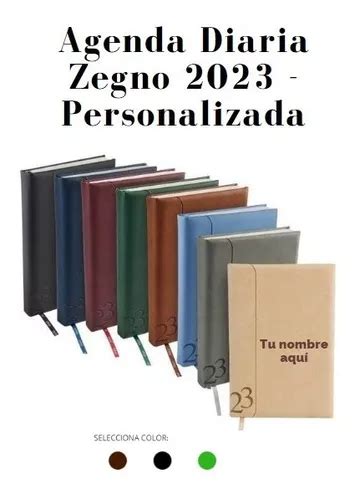 Agenda Diaria Clásica 2023 curpiel Zegno Personalizada