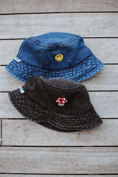 Washed Denim Bucket Hat | Hat aesthetic, Kids bucket hat, Hat fashion