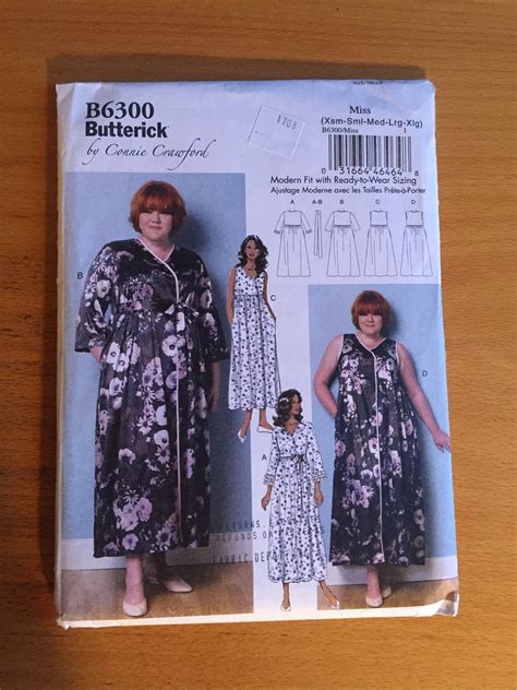 Sale Butterick 6300 Connie Crawford Sewing Pattern Size Etsy Sewing