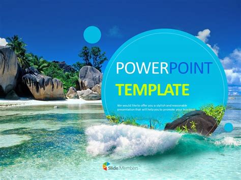 Sea And Waves Free PPT Template