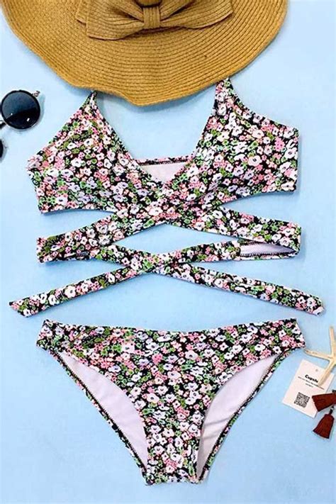 Cupshe Springlike Summer Floral Bikini Set Floral Bikini Set Floral